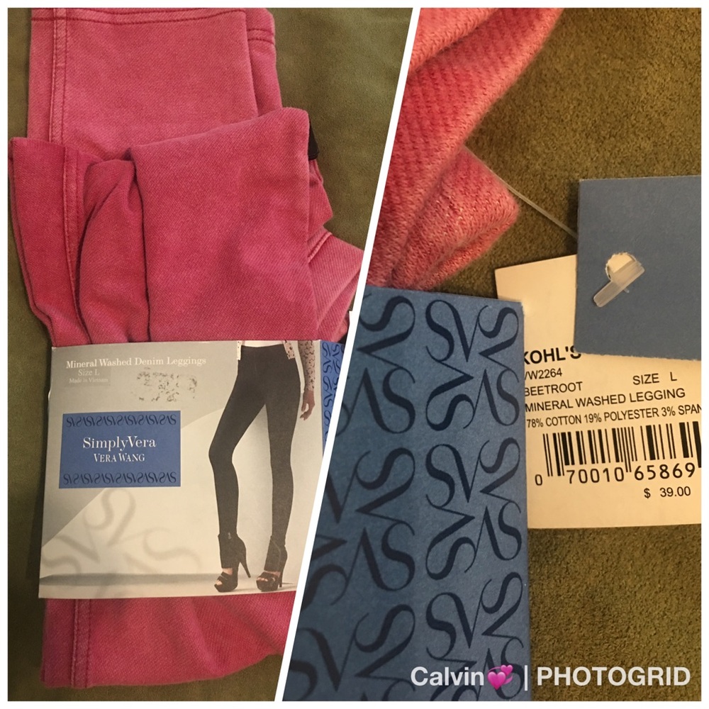 Vera Wang Denim Leggings